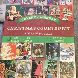 Preloved Advent Christmas Countdown Calendar 1000pc 24 Boxes Packaged In Baggies